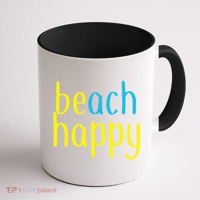 Beach Happy (Be Happy) Coffee Mug back