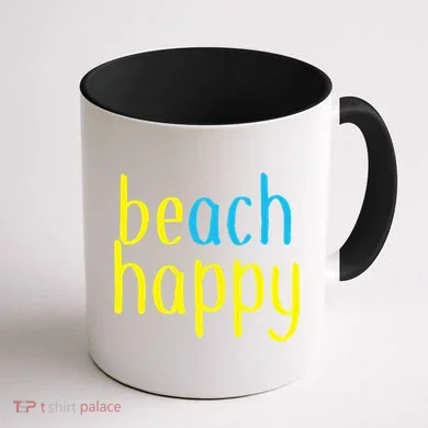 Beach Happy (Be Happy) Coffee Mug back