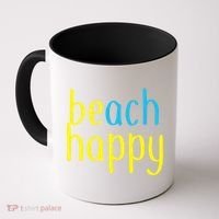 Beach Happy (Be Happy) Coffee Mug thumb 0