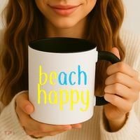 Beach Happy (Be Happy) Coffee Mug thumb 3