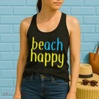 Beach Happy (Be Happy) Women's Tank Top thumb 2