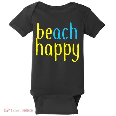 Beach Happy (Be Happy) Baby Bodysuit