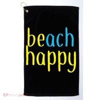Beach Happy (Be Happy) Golf Towel thumb 0