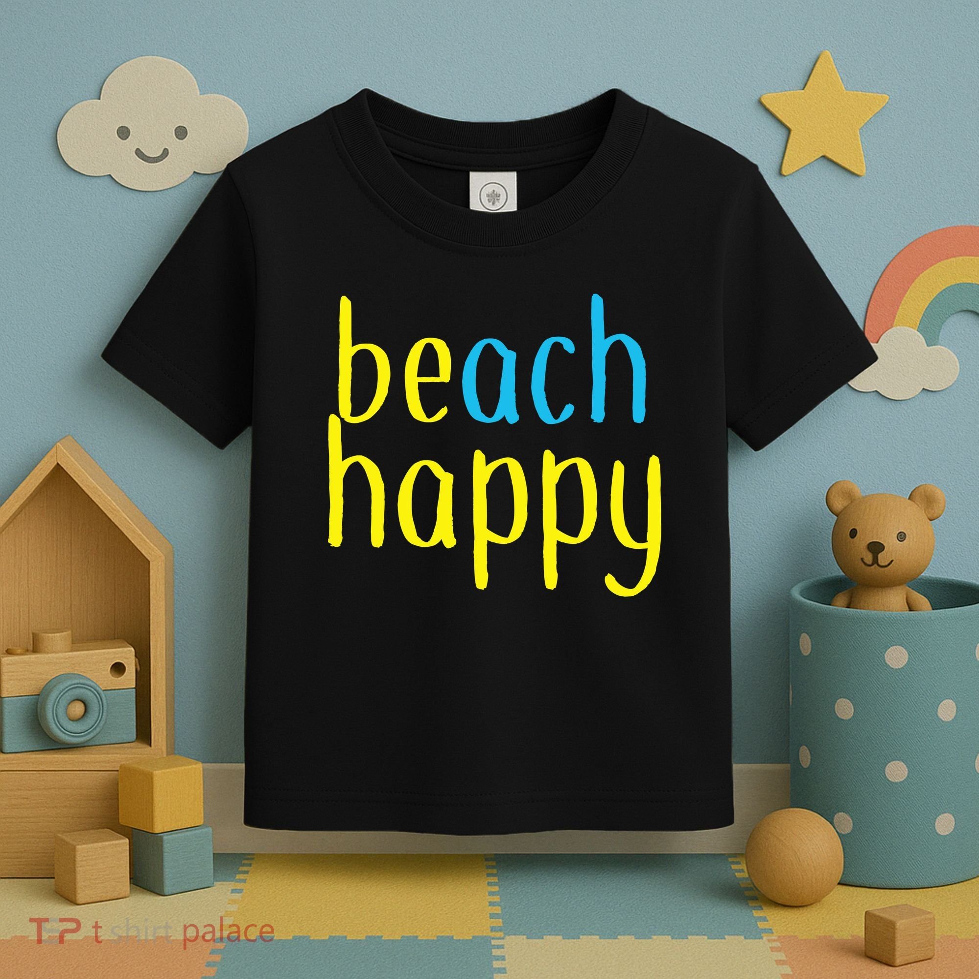 Beach Happy (Be Happy) Toddler T-Shirt