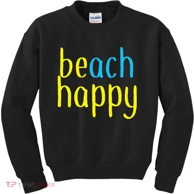 Beach Happy (Be Happy) Kids Sweatshirt