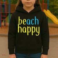 Beach Happy (Be Happy) Kids Hoodie thumb 3