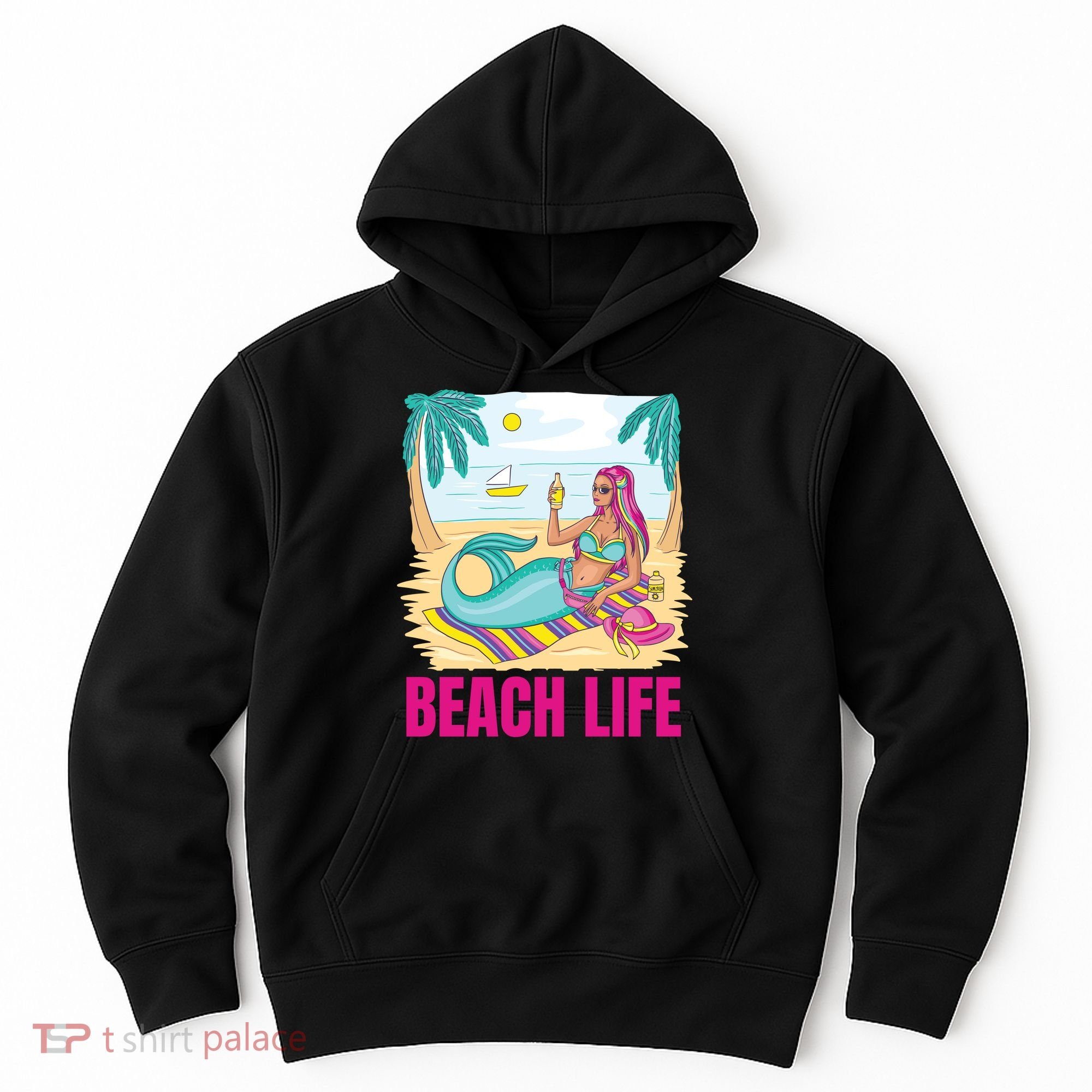 Beach Life Mermaid Hoodie
