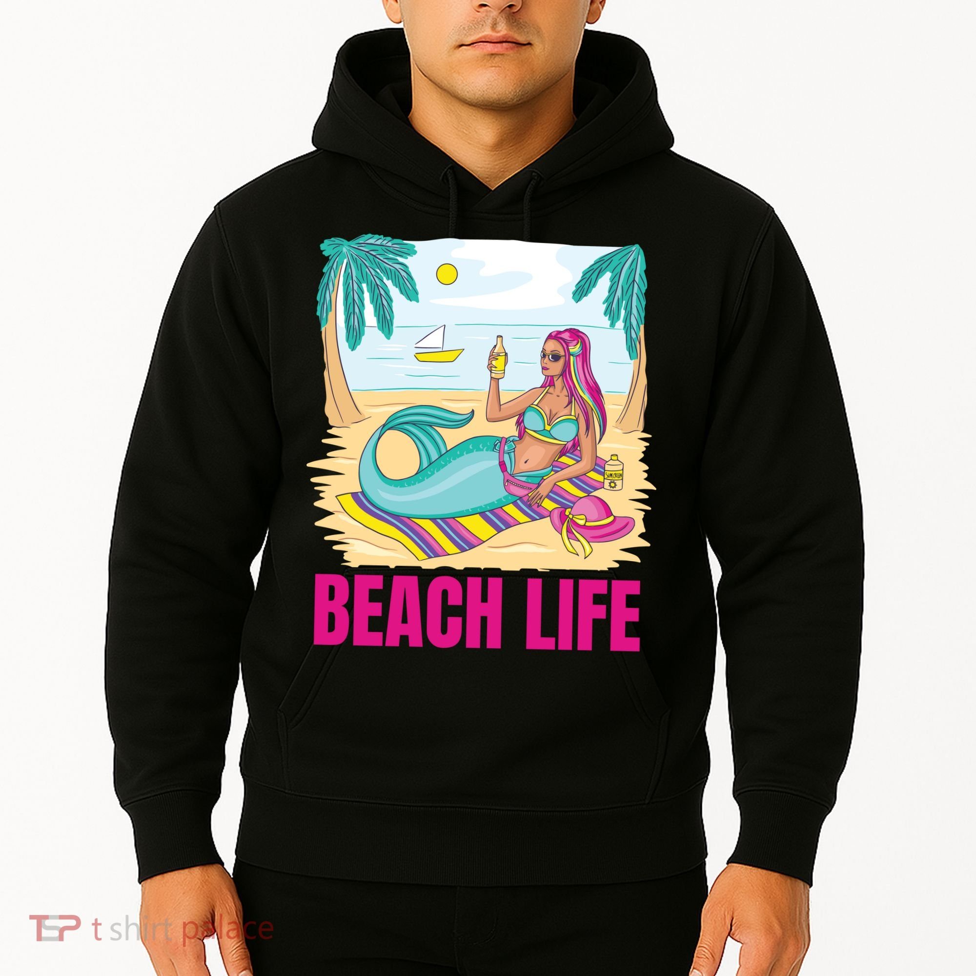 Beach Life Mermaid Hoodie