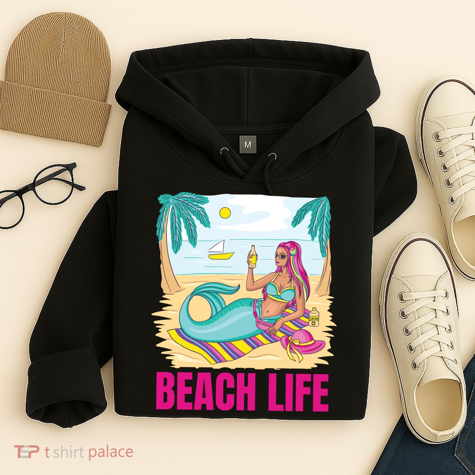 Beach Life Mermaid Hoodie