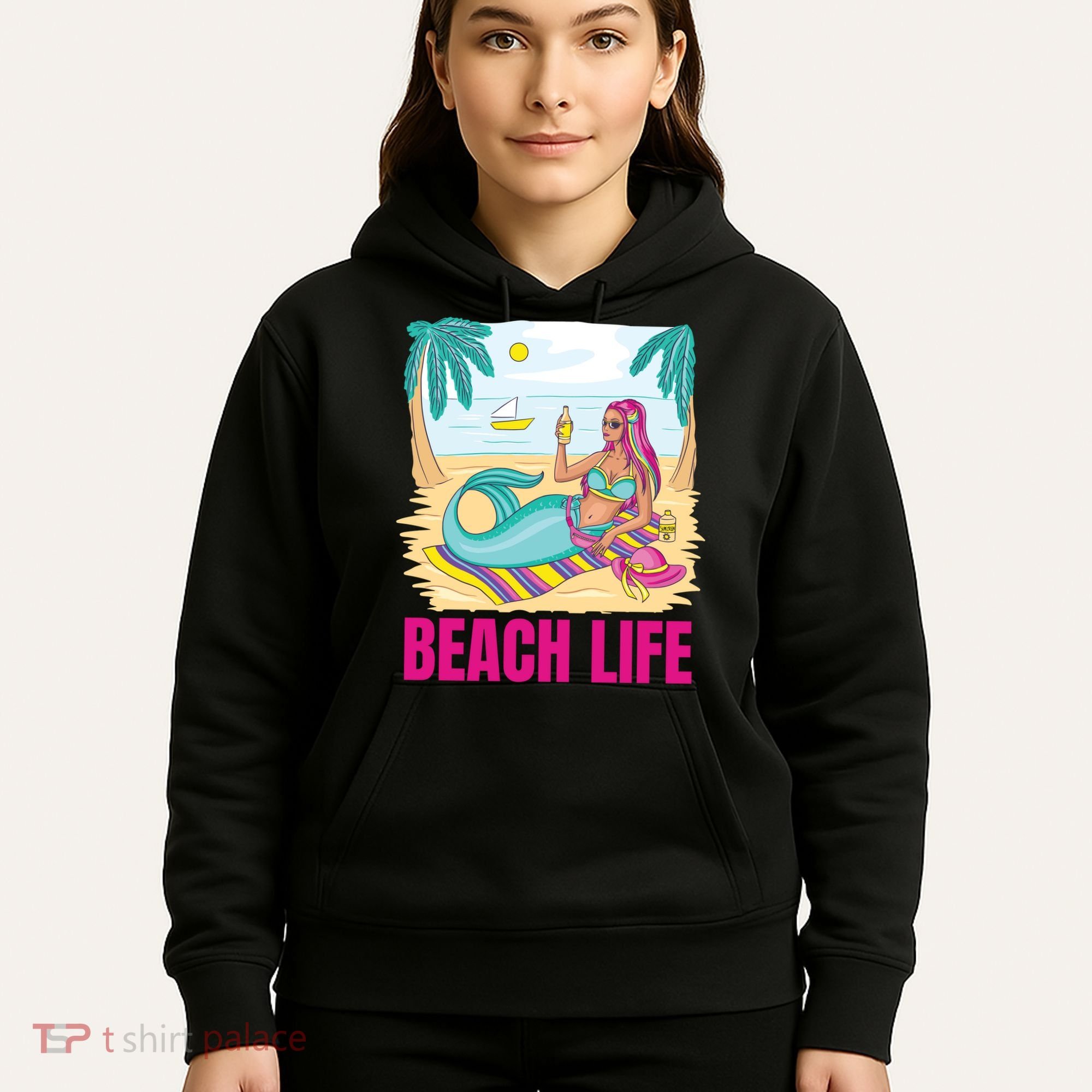 Beach Life Mermaid Hoodie