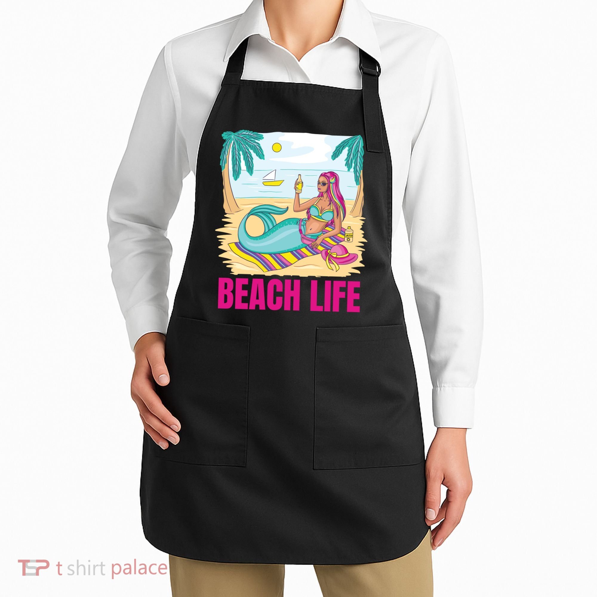Beach Life Mermaid Apron