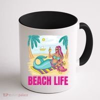 Beach Life Mermaid Coffee Mug thumb 1