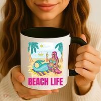 Beach Life Mermaid Coffee Mug thumb 3