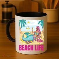 Beach Life Mermaid Coffee Mug thumb 4