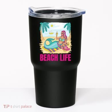 Beach Life Mermaid Tumbler