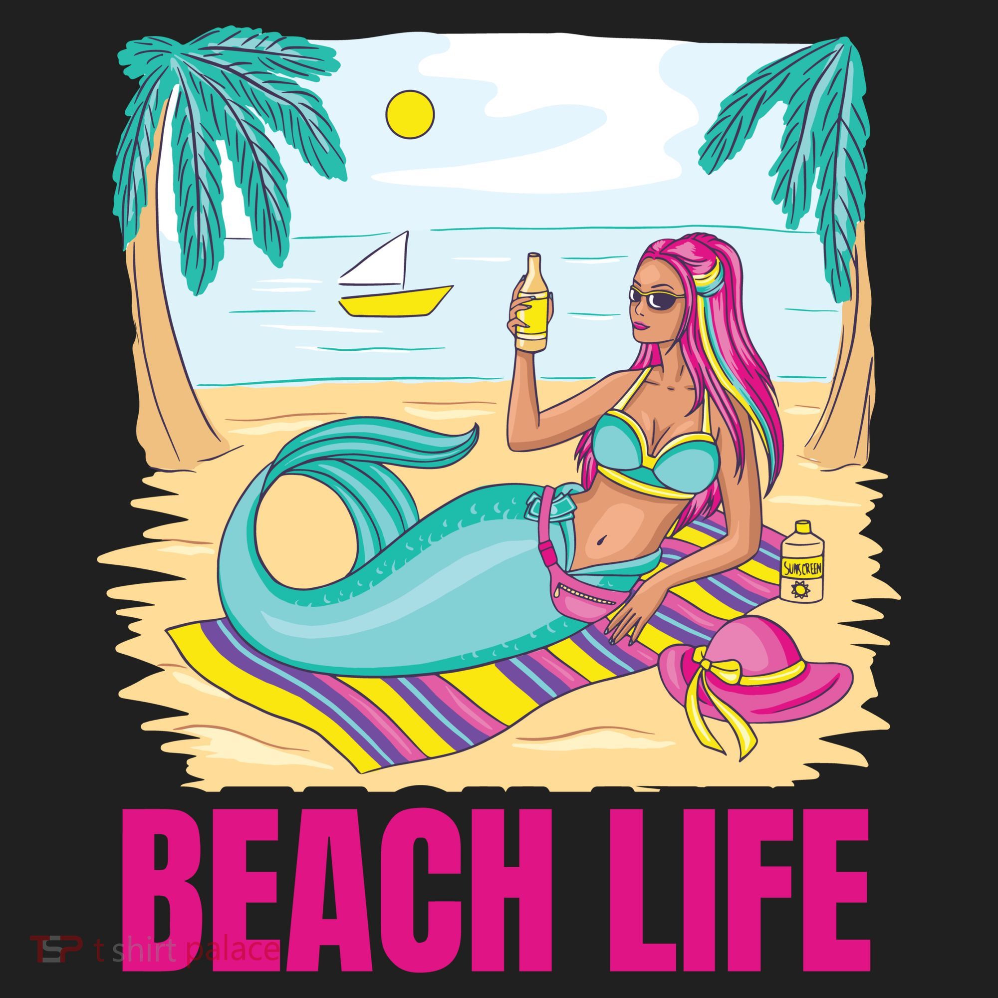 Beach Life Mermaid Hat