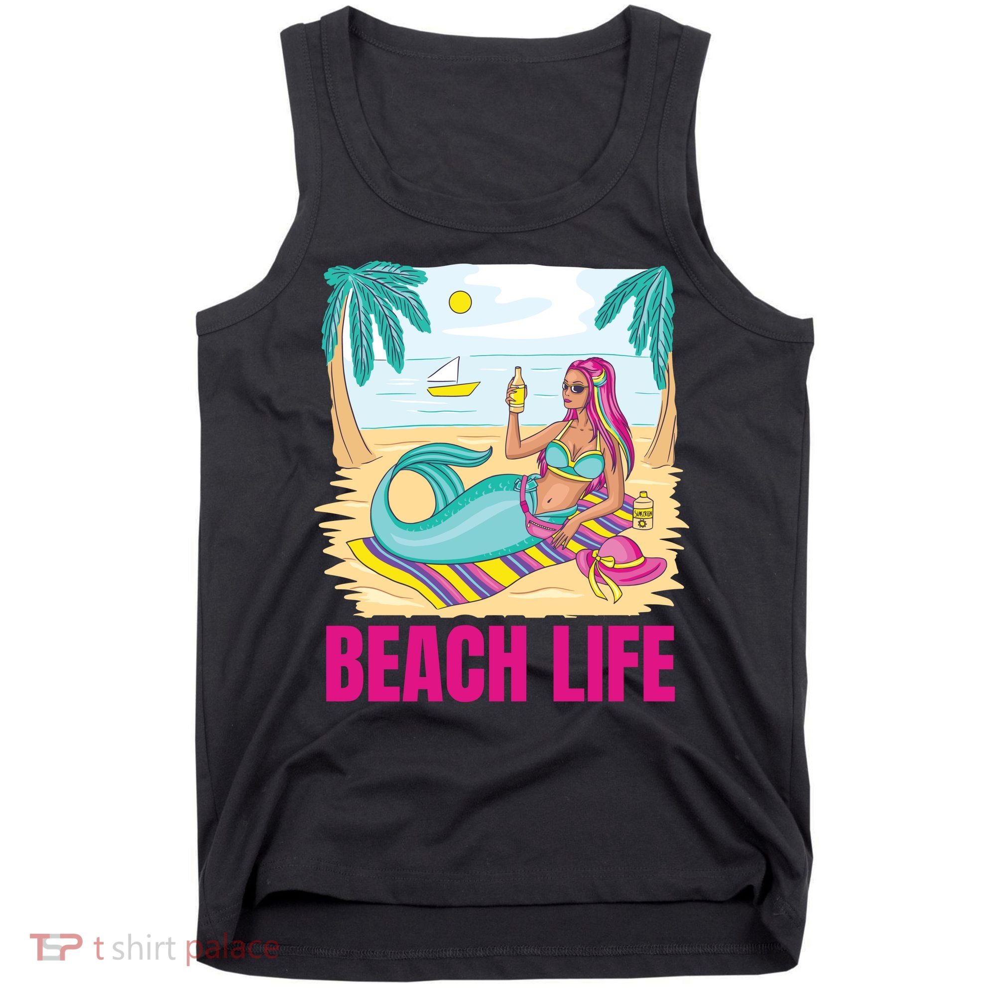 Beach Life Mermaid Tank Top