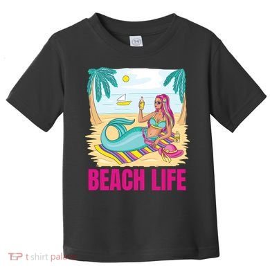 Beach Life Mermaid Toddler T-Shirt