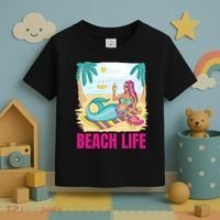 Beach Life Mermaid Toddler T-Shirt thumb 3