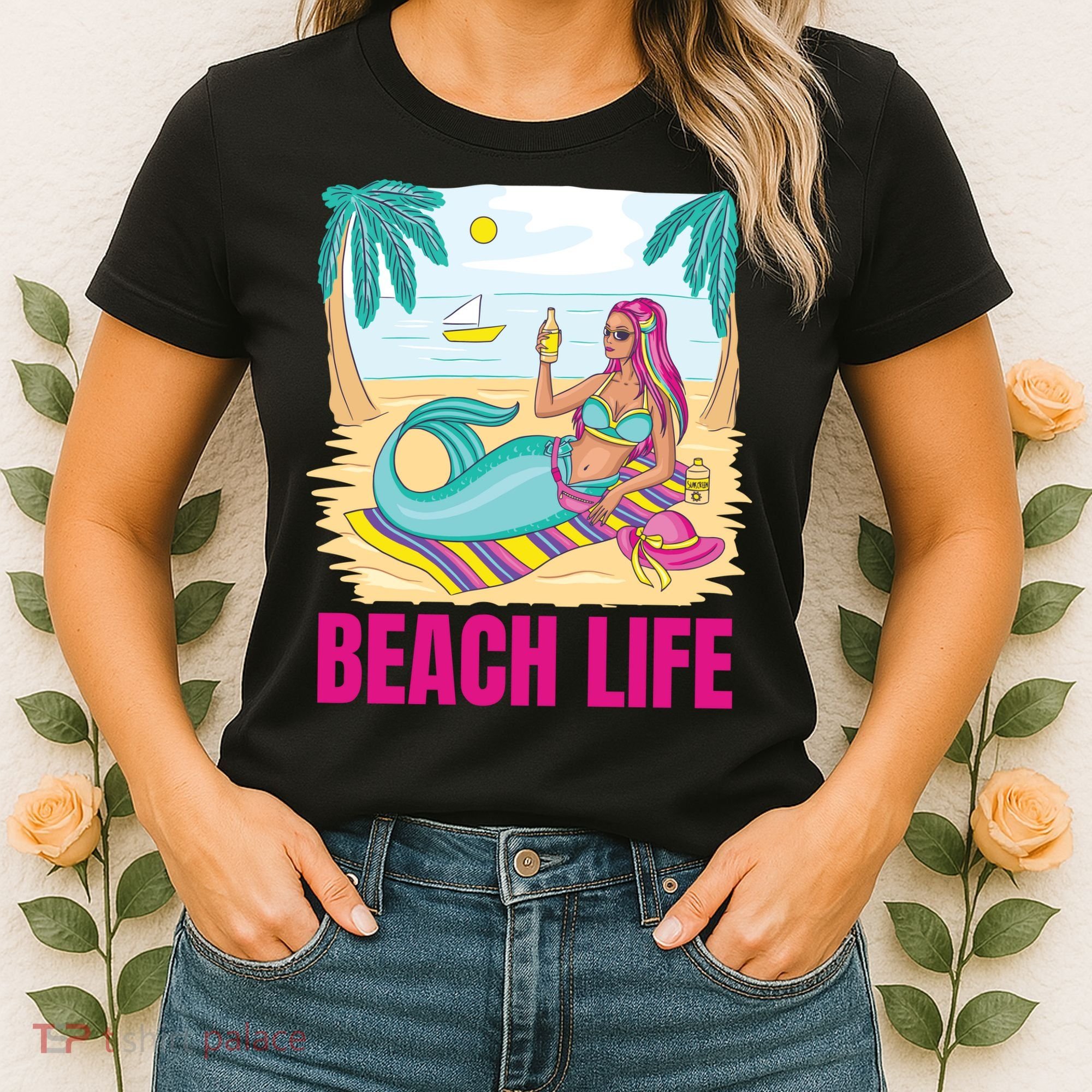 Beach Life Mermaid Women's T-Shirt