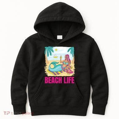 Beach Life Mermaid Kids Hoodie