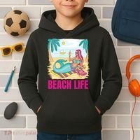 Beach Life Mermaid Kids Hoodie thumb 2
