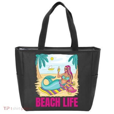 Beach Life Mermaid Tote Bag