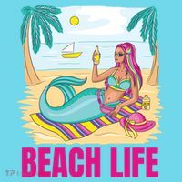Beach Life Mermaid Kids T-Shirt thumb 4