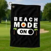 Beach Mode On Golf Towel thumb 1