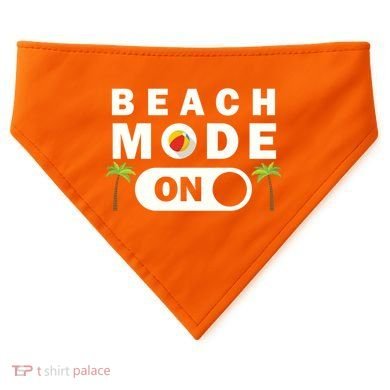 Beach Mode On USA-Made Doggie Bandana