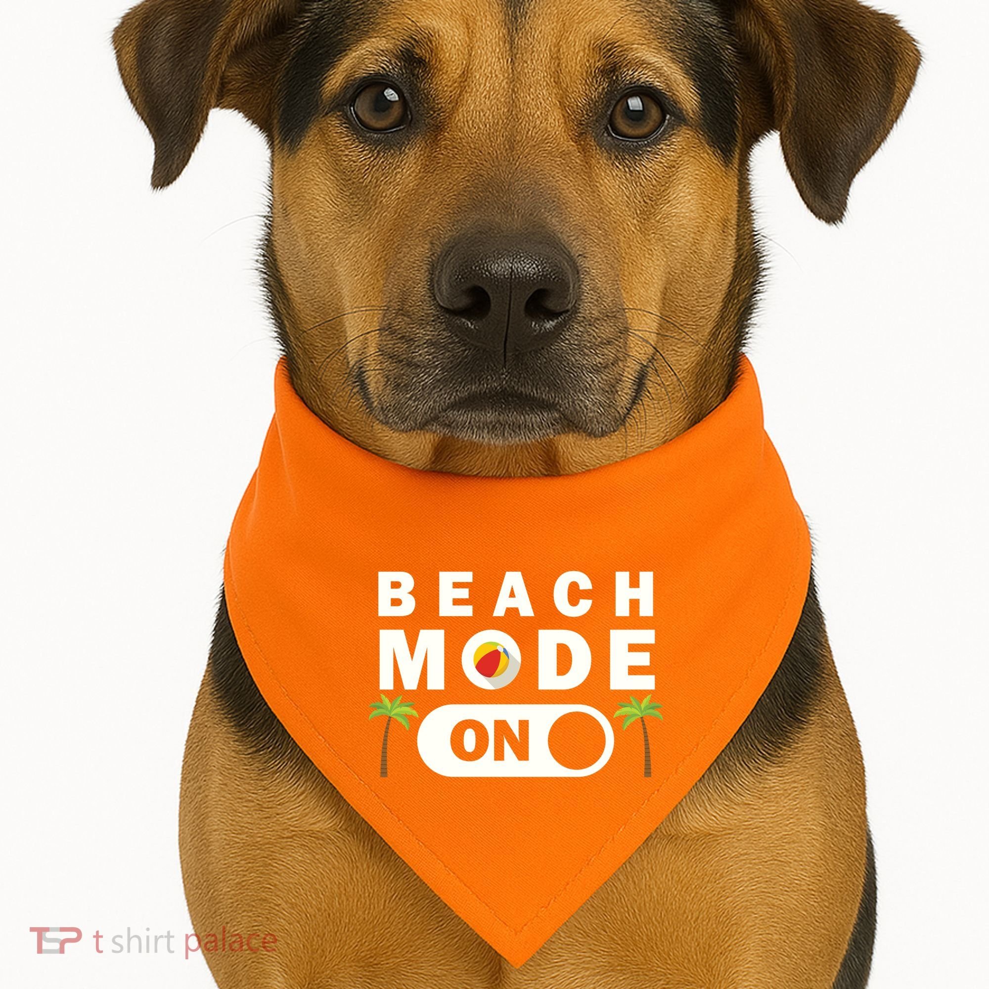 Beach Mode On USA-Made Doggie Bandana