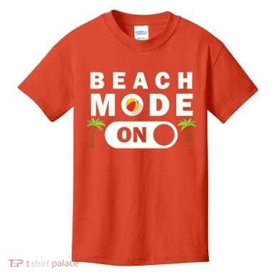 Beach Mode On Kids T-Shirt