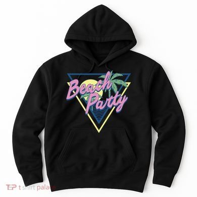 Beach Party Retro Wave Style Hoodie