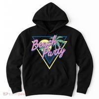 Beach Party Retro Wave Style Hoodie thumb 0