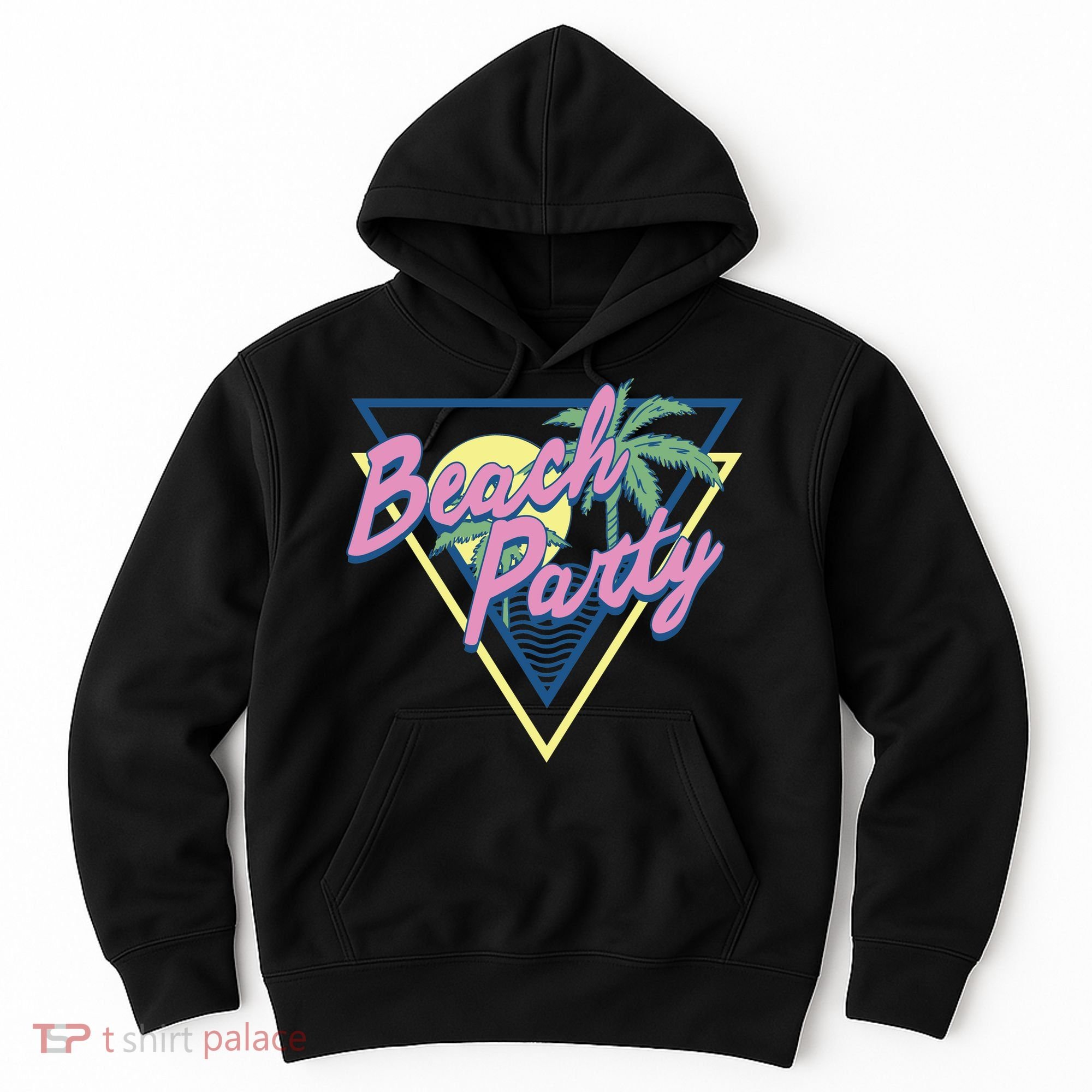 Beach Party Retro Wave Style Hoodie