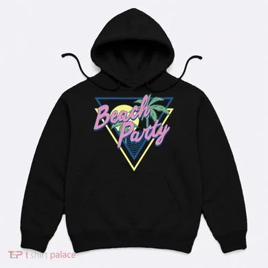 Beach Party Retro Wave Style Hoodie