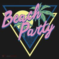 Beach Party Retro Wave Style Hoodie thumb 2