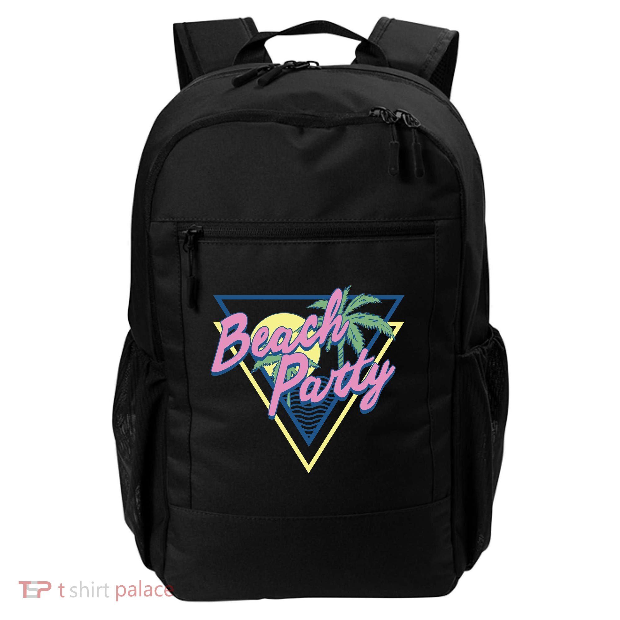 Beach Party Retro Wave Style Backpack