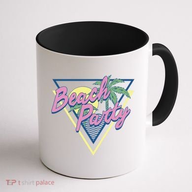 Beach Party Retro Wave Style Coffee Mug back