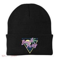 Beach Party Retro Wave Style Beanie thumb 0