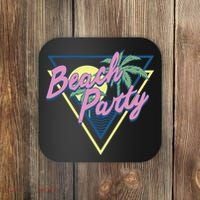 Beach Party Retro Wave Style Coaster thumb 0