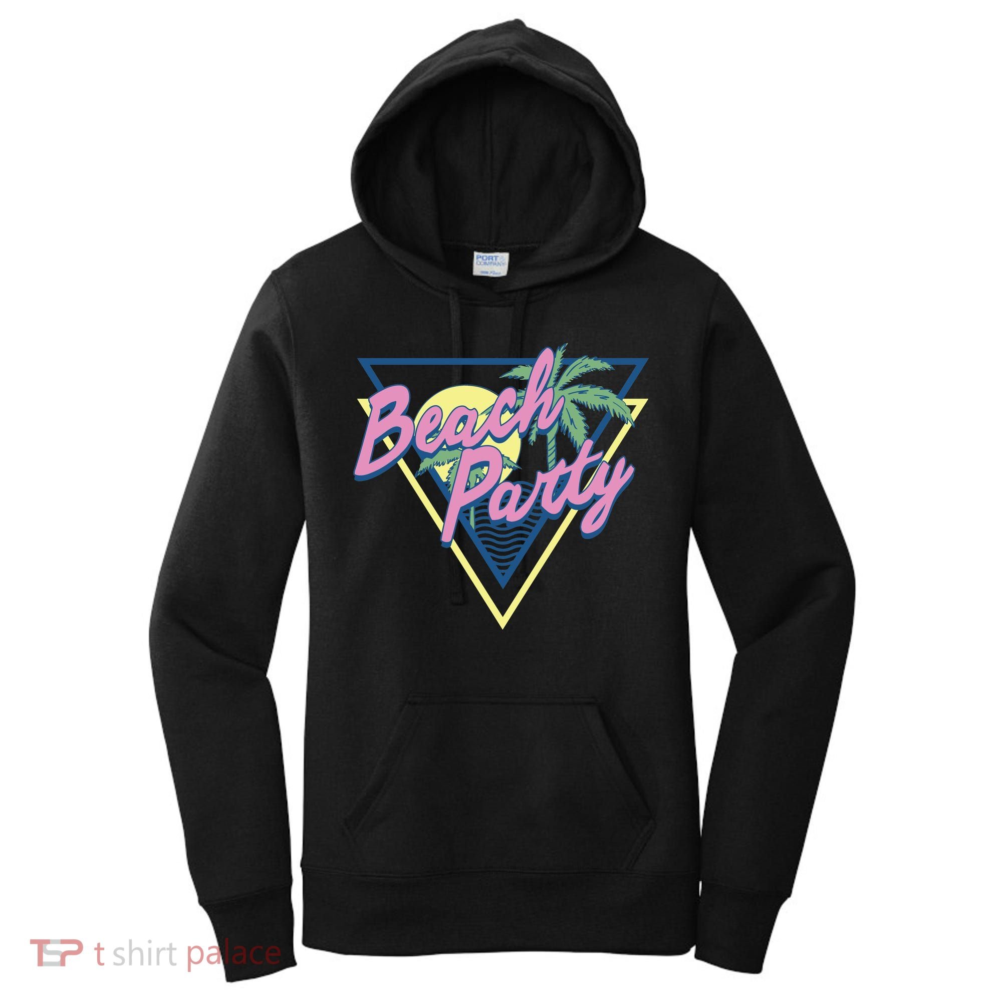 Beach Party Retro Wave Style Women's Hoodie