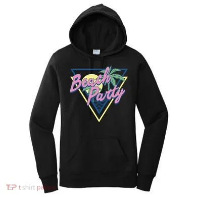Beach Party Retro Wave Style Women's Hoodie