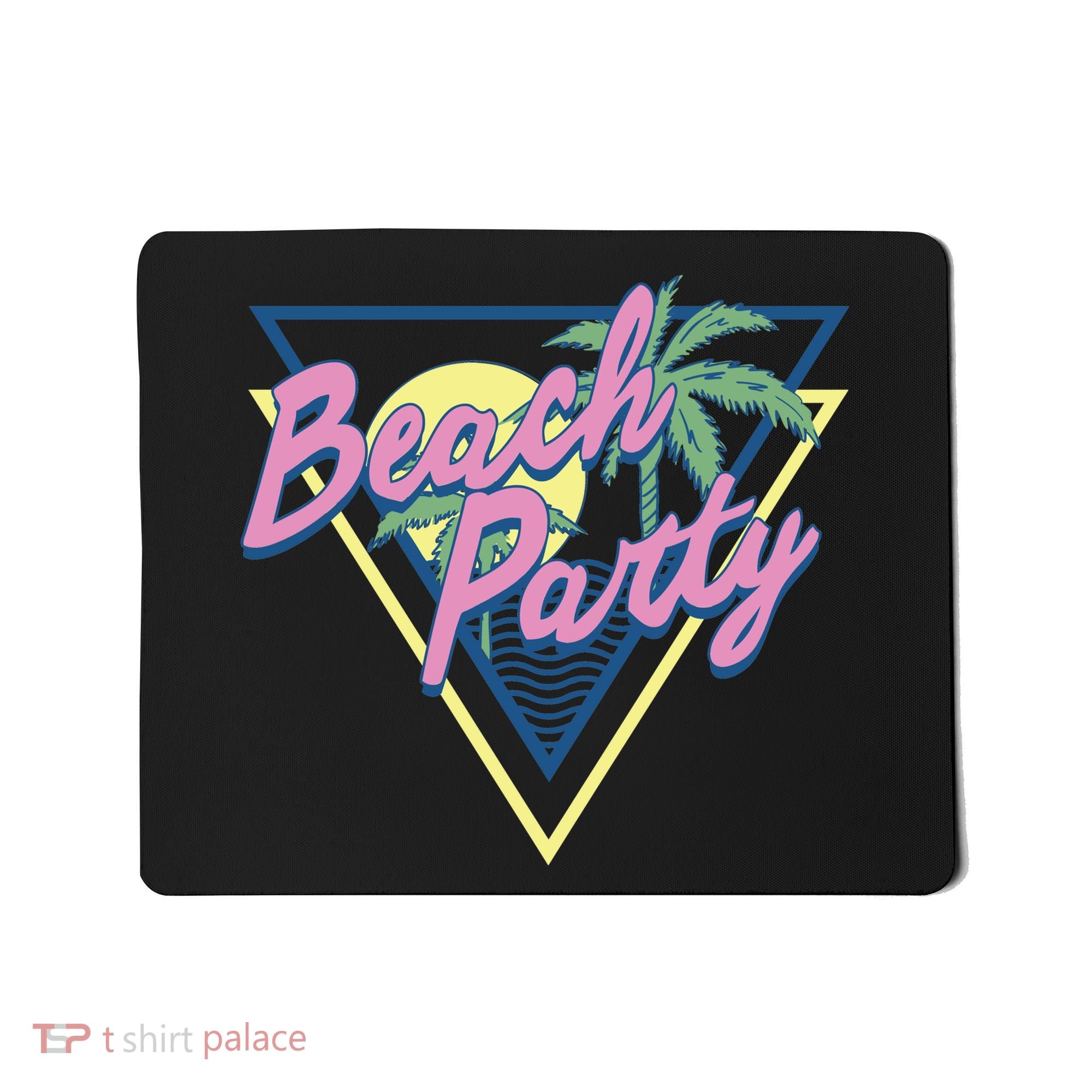 Beach Party Retro Wave Style Mousepad