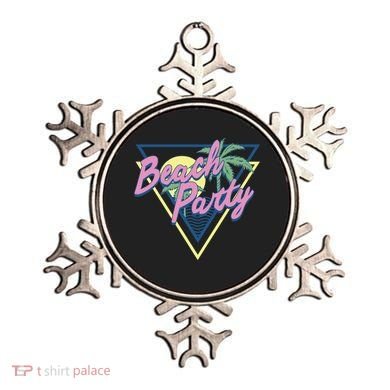 Beach Party Retro Wave Style Ornament