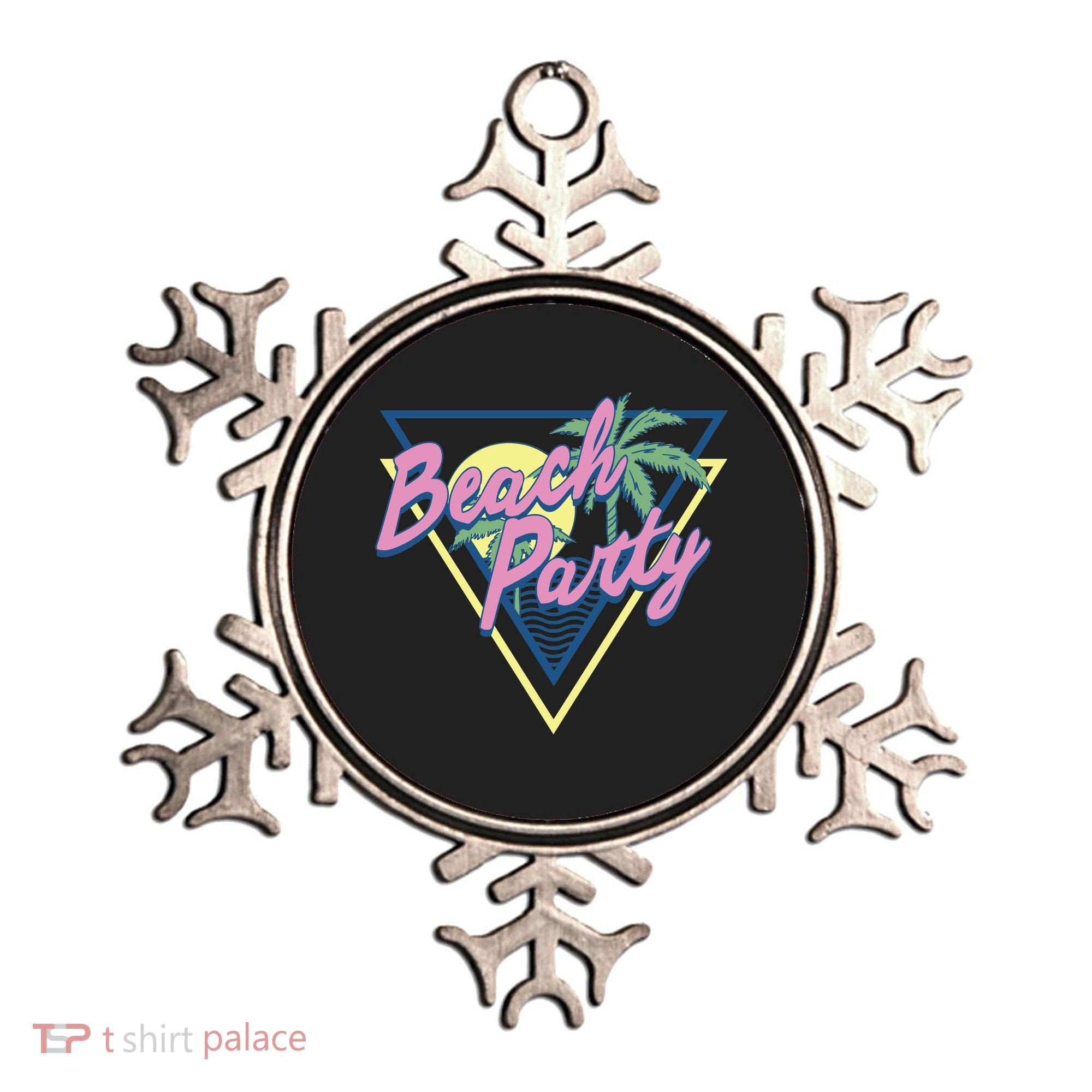 Beach Party Retro Wave Style Ornament