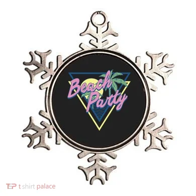 Beach Party Retro Wave Style Ornament