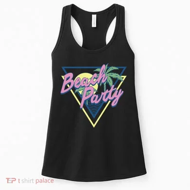 Beach Party Retro Wave Style Women's Tank Top