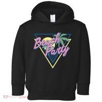 Beach Party Retro Wave Style Toddler Hoodie thumb 0
