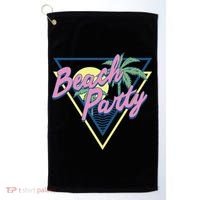 Beach Party Retro Wave Style Golf Towel thumb 0